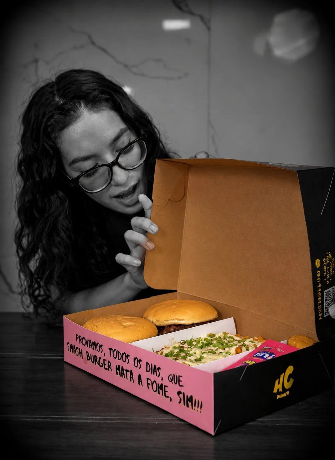 Dienne Braga abrindo a caixa rosa do HC com smash, batata e doce